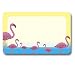 Pink Flamingos - Adhesive Name Badges (set of 25)