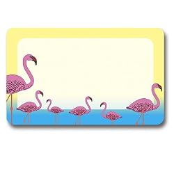 Pink Flamingos - Adhesive Name Badges (set of 25)