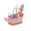 Pink Flamingo Beach Bag Christmas Tree Ornament