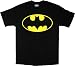 DC Comics Batman Original Yellow Logo Black T-Shirt Tee