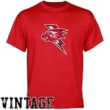 NCAA St. John's Red Storm Red Distressed Logo Vintage T-shirt