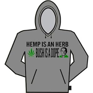 Bush Is A Dope Hoodie (Gray) #501