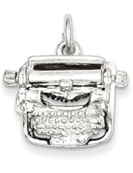 Sterling Silver Typewriter Charm