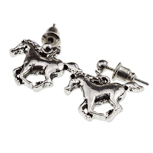 Galloping Prancing Horse Lover Earrings Gift for Girl Women Equestrian