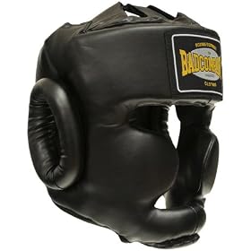 Premium PU Full Face Kopfschutz schwarz / Optimal f�r das Training und Sparring geeignet *versandkostenfrei*