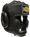 Premium PU Full Face Kopfschutz schwarz / Optimal f&uuml;r das Training und Sparring geeignet