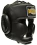 Premium PU Full Face Kopfschutz schwarz / Optimal f�r das Training und Sparring geeignet