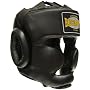 Premium PU Full Face Kopfschutz schwarz / Optimal f�r das Training und Sparring geeignet *versandkostenfrei*