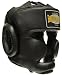 Premium PU Full Face Kopfschutz schwarz / Optimal für das Training und Sparring geeignet