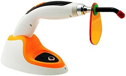 SiriusJoy CL8 Dental New Wireless Cordless 10W LED Dental Curing Light Lamp1400MW With Teeth Whitening Accelerator (Orange)