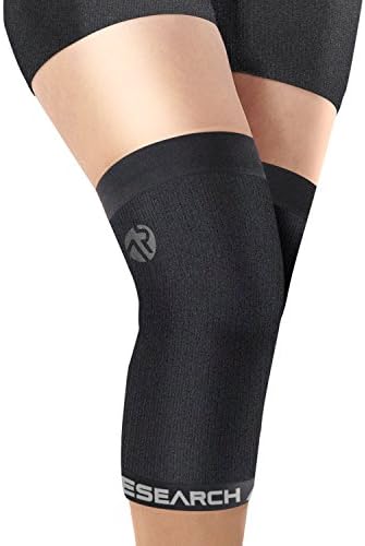 Active Research® Compression Knee Sleeve - Best Compression Knee Brace For Sports, Basketball, Training, Running, Crossfit &amp; More - Small