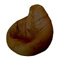 Designer Gaming Recliner Faux Suede CHOCOLATE Bean Bag