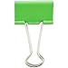 JAM Paper® Binder Clips - Medium (1 1/4 inch / 32 mm) - Green - 15 Clips per Pack
