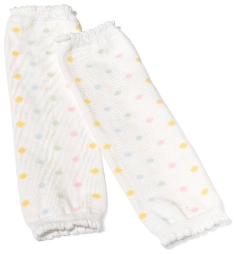 Country Kids Dotty Totter Legwarmer - White