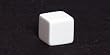 19mm (3/4") Opaque Square-edged Blank Dice, White