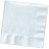 Creative Converting Value Pack Paper Beverage Napkins, White,- 450-count
