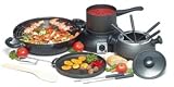 Bestron - Dkel165 - Set Party 5 en 1 Fondue  - Wok  - Gril  - Saucière  - Réchaud