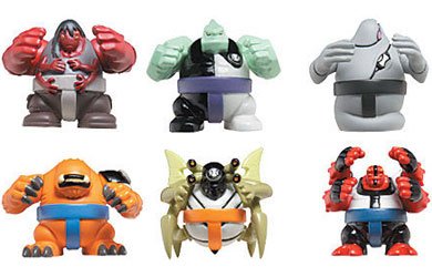 Childrens Toyshop  Toys : Ben 10 - Sumo Slammers Figure Set - Series 2 -Fourarms/Diamondhead/Wildmutt/Ghostfreak/Stinkfly/Kevin 11