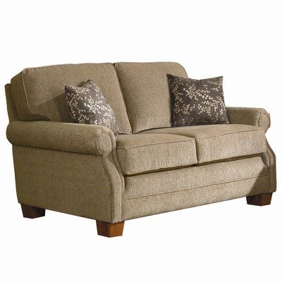 2 Seat Fabric Loveseat in Pick Taupe