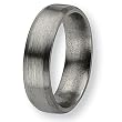 Beveled Edge Brushed Titanium Ring (6.0 mm) - Sizes 6-13.5