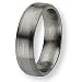 Beveled Edge Brushed Titanium Ring (6.0 mm) - Sizes 6-13.5