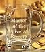 MASTER OF THE U REMOTE BEER MUG - "MASTER OF THE UNIVERSAL REMOTE" MOUTHBLOWN GLASS BEER MUG