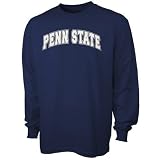 Russell Athletics Penn State Nittany Lions Navy Blue Arch Lettering Long Sleeve T-shirt