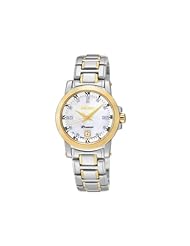 Seiko Premier SXDG02 27.7mm Diamonds Stainless Steel Case Multicolor Two Tone Stainless Steel Anti-Reflective Sapphire Womens Watch