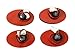 VMS RACING SMOKED Black Lenses Assembly SIDE MARKER LED Fender Lights RED & AMBER LEDs FSM 264132LEDBK (4 Piece Pc Set Kit) Compatible with Ford F350 F450 F550 Super Duty Dually Bed 99-10 1999-2010