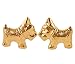 terrier0 - 14 KT Yellow Gold Childrens Terrier Stud Earrings