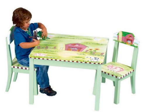 Guidecraft Little Farmhouse Table and Chair Set