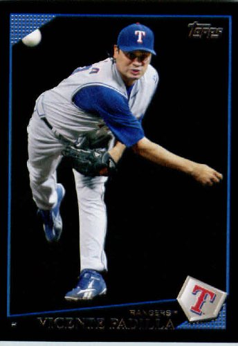 2009 Topps Black Border Baseball Card # 323 Vicente Padilla Texas Rangers Mint Condition - Shipped In Protective Screwdown Display Case!