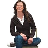 J. America Ladies' Allison Full-Zip Hooded Jumbo Thermal