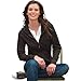 J. America Ladies' Allison Full-Zip Hooded Jumbo Thermal