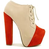 Spy Love Buy Bianca Suede Style Block Heel Concealed Platform Ankle Boots