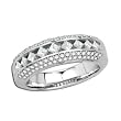 14K White Gold Diamond Ring/Band - 0.75 Ct.