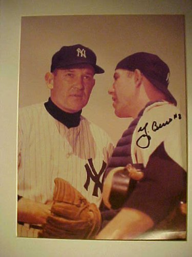 Yogi Berra New York Yankees Autographed 12 x 15 Professionally Matted Color Photo With A Personally Obtained Autograph Directly From The Player