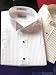 1/4 Inch Pleat Boy's Wing Collar Tuxedo Shirt - Available White, Ivory and Black