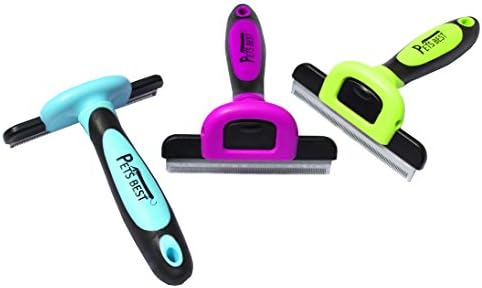 Professional Grade Deshedding Tool & Pet Grooming Shedder Tool for Small, Medium & Large Dogs + Cats, with Short to Long Hair. Dramatically Reduce Shedding up to 90%! Limited Lifetime Warranty