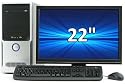 PC - CSL Speed Vision 7424 - QuadCore! Intel Core 2 Quad Q8400 4 2667 MHz, 500GB SATA, 4096MB DDR2, GeForce 7100, DVD-RW, Sound, Gig LAN, 22" TFT, Logitech-Tastatur und -Maus