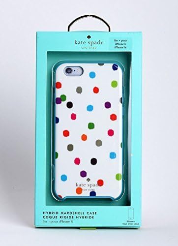 Kate Spade Hybrid Hard Shell Slim Case Cover for iPhone 6 6S (4.7") Ikat Dot