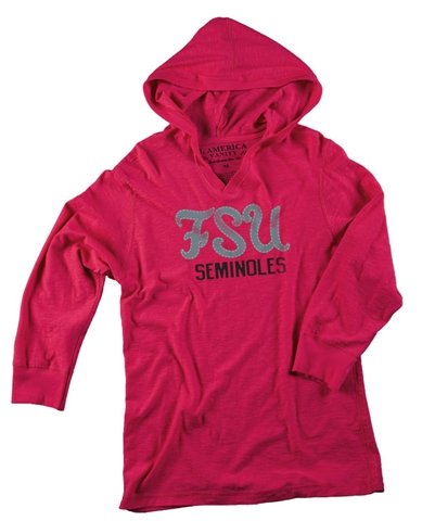 FSU Florida State University Women's 3/4 Sleeve Shirt Top