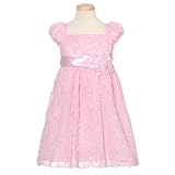 Rare Editions Baby Toddler Girls Pink Soutache Easter Dress 12M-4T