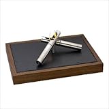 IMAGE OF Gido Wahrmann 2 Satin Oil Lamp Tabletop Fireplace Base: Slate