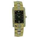Elgin Watch Men Gold Tone Austrian Crystals Calendar Dial Fancy FG116N SALE