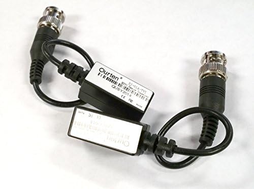 Surge-Protected 1 Pair HD-CVI/TVI Passive Balun - Video-only: Coax to Twisted Pair with Push-Pin Terminal