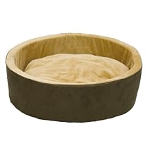 K&H Thermo-Kitty Heated Cat Bed, 16-Inch, Mocha
