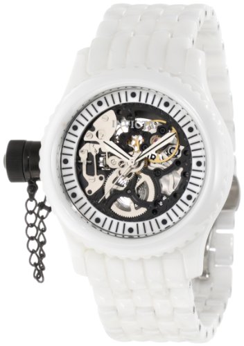 Invicta Women's 1900 Russian Diver Mechanical Black Skeleton Dial Watch