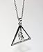 Harry Potter Deathly Hallows Silver Turnable Rotating Spins Alloy Necklace