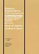 Statutory Supplement to Cases and Materials on Corporations Including Partnerships and Limited Liability Companies (American Casebook)